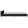 Bed frame with black fabric headboard 140x200 cm by , Beds and slatted bases - Ref: Foro24-3125383, Price: 229,33 €, Discount: %