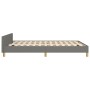 Bed frame with headboard in dark gray fabric 140x190 cm by , Beds and slatted bases - Ref: Foro24-3125374, Price: 223,39 €, D...