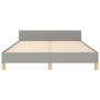 Estructura de cama con cabecero de tela gris claro 140x200 cm de , Camas y somieres - Ref: Foro24-3125381, Precio: 211,52 €, ...