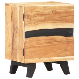 Mesita de noche de madera maciza de acacia 40x30x51 cm de vidaXL, Mesitas de noche - Ref: Foro24-320227, Precio: 92,55 €, Des...