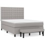 Cama box spring con colchón tela gris claro 140x200 cm de , Camas y somieres - Ref: Foro24-3136917, Precio: 543,97 €, Descuen...