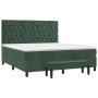 Cama box spring con colchón terciopelo verde oscuro 160x200 cm de , Camas y somieres - Ref: Foro24-3138034, Precio: 614,99 €,...