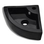 Washbasin with overflow 45x32x12.5 cm black by vidaXL, Sinks - Ref: Foro24-141924, Price: 67,48 €, Discount: %