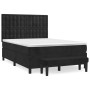 Box spring bed with black velvet mattress 140x190 cm by , Beds and slatted bases - Ref: Foro24-3138081, Price: 534,64 €, Disc...