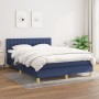 Box spring bed with blue fabric mattress 140x200 cm by , Beds and slatted bases - Ref: Foro24-3140943, Price: 450,47 €, Disco...