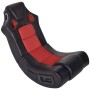 Mecedora con música de cuero sintético negro y rojo de vidaXL, Sillones para videojuegos - Ref: Foro24-241961, Precio: 158,68...