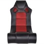 Mecedora con música de cuero sintético negro y rojo de vidaXL, Sillones para videojuegos - Ref: Foro24-241961, Precio: 158,68...