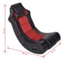 Mecedora con música de cuero sintético negro y rojo de vidaXL, Sillones para videojuegos - Ref: Foro24-241961, Precio: 158,68...