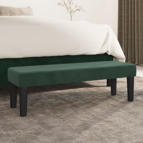 Dark green velvet bench 100x30x30 cm by , Banks - Ref: Foro24-346669, Price: 53,94 €, Discount: %