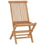 Folding garden chairs 2 units solid teak wood by vidaXL, Garden chairs - Ref: Foro24-41993, Price: 113,99 €, Discount: %