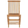 Folding garden chairs 2 units solid teak wood by vidaXL, Garden chairs - Ref: Foro24-41993, Price: 113,99 €, Discount: %