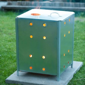 Nature Galvanized Steel Square Garden Incinerator 46x46x65 cm by Nature, Gardening accessories - Ref: Foro24-407108, Price: 6...