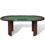 Mesa de póker 10 jugadores bandeja de fichas y zona de crupier de vidaXL, Mesas de juego y de póquer - Ref: Foro24-80133, Pre...