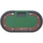 Mesa de póker 10 jugadores bandeja de fichas y zona de crupier de vidaXL, Mesas de juego y de póquer - Ref: Foro24-80133, Pre...