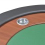 Mesa de póker 10 jugadores bandeja de fichas y zona de crupier de vidaXL, Mesas de juego y de póquer - Ref: Foro24-80133, Pre...