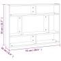 Estantería de pared madera de ingeniería gris sonoma 75x16x55cm de , Estantes y estanterías - Ref: Foro24-815844, Precio: 35,...