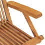 Folding garden chairs 2 units solid teak wood by vidaXL, Garden chairs - Ref: Foro24-41999, Price: 178,95 €, Discount: %