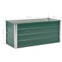 Arriate de jardín de acero galvanizado verde 100x40x45 cm de , Maceteros y jardineras - Ref: Foro24-44855, Precio: 41,08 €, D...