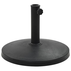 Round black polyresin parasol base 10 kg by , Umbrella bases - Ref: Foro24-45196, Price: 43,99 €, Discount: %