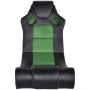 Rocking chair with black and green synthetic leather music by vidaXL, Gaming chairs - Ref: Foro24-241962, Price: 182,58 €, Di...