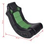 Rocking chair with black and green synthetic leather music by vidaXL, Gaming chairs - Ref: Foro24-241962, Price: 182,58 €, Di...