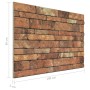 3D Wandpaneele Brick Design 10 Stück EPS Braun von , Wandverkleidung - Ref: Foro24-149583, Preis: 146,99 €, Rabatt: %