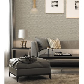 DUTCH WALLCOVERINGS Gray hexagonal wallpaper by , Painted paper - Ref: Foro24-437404, Price: 44,99 €, Discount: %