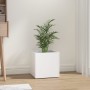 White plywood planter 40x40x40 cm by , Pots and planters - Ref: Foro24-808792, Price: 34,24 €, Discount: %