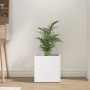 White plywood planter 40x40x40 cm by , Pots and planters - Ref: Foro24-808792, Price: 33,99 €, Discount: %