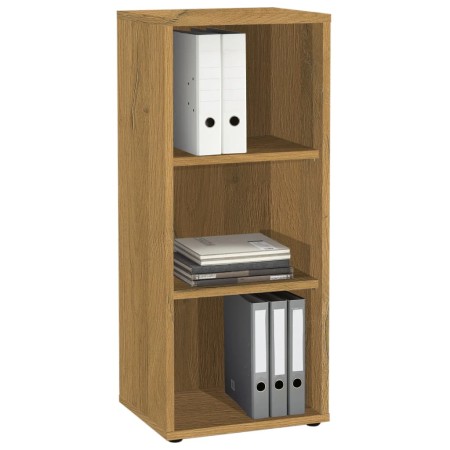 FMD Shelf with 3 compartments oak color 47.1x39.9x112.5 cm by , Bookcases and shelves - Ref: Foro24-447410, Price: 131,70 €, ...