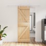 Sliding door with solid pine wood fittings 70x210 cm by , Doors - Ref: Foro24-3203020, Price: 194,02 €, Discount: %