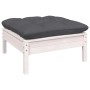 Muebles de jardín 7 pzas con cojines blanco madera de pino de , Conjuntos de jardín - Ref: Foro24-3096401, Precio: 591,99 €, ...