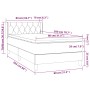 Boxspringbett mit hellgrauer Stoffmatratze 80x200 cm von , Betten und Lattenroste - Ref: Foro24-3129905, Preis: 294,07 €, Rab...