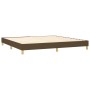 Cama box spring con colchón tela marrón oscuro 200x200 cm de , Camas y somieres - Ref: Foro24-3140724, Precio: 589,80 €, Desc...