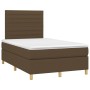 Cama box spring con colchón tela marrón oscuro 120x200 cm de , Camas y somieres - Ref: Foro24-3142404, Precio: 417,43 €, Desc...