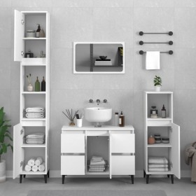 White plywood 3-piece bathroom furniture set by , Bathroom furniture - Ref: Foro24-3185605, Price: 235,12 €, Discount: %