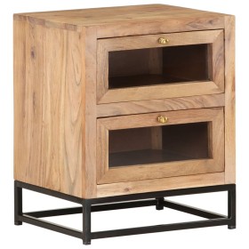 Solid acacia wood bedside table 40x30x50 cm by vidaXL, Nightstands - Ref: Foro24-323507, Price: 102,99 €, Discount: %