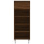 Mueble zapatero madera contrachapada roble marrón 40x36x105 cm de , Zapateros y organizadores de calzado - Ref: Foro24-831467...