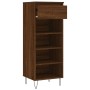 Mueble zapatero madera contrachapada roble marrón 40x36x105 cm de , Zapateros y organizadores de calzado - Ref: Foro24-831467...