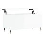 Mesa de centro madera contrachapada blanco brillo 90x44,5x45 cm de , Mesas de centro - Ref: Foro24-830966, Precio: 72,99 €, D...