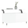 Mesa de centro madera contrachapada blanco brillo 90x44,5x45 cm de , Mesas de centro - Ref: Foro24-830966, Precio: 72,99 €, D...