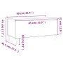 Couchtisch aus glänzend weißem Sperrholz, 90 x 44,5 x 45 cm von , Couchtisch - Ref: Foro24-830966, Preis: 70,95 €, Rabatt: %