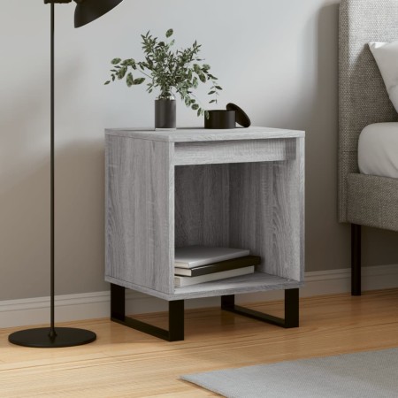 Sonoma gray engineered wood bedside table 40x35x50 cm by , Nightstands - Ref: Foro24-830744, Price: 28,46 €, Discount: %