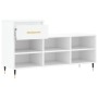 Mueble zapatero madera contrachapada blanco 102x36x60 cm de , Zapateros y organizadores de calzado - Ref: Foro24-831356, Prec...