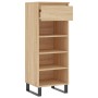 Mueble zapatero madera contrachapada roble Sonoma 40x36x105 cm de , Zapateros y organizadores de calzado - Ref: Foro24-831471...