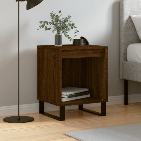 Oak brown engineered wood bedside table 40x35x50 cm by , Nightstands - Ref: Foro24-830746, Price: 29,99 €, Discount: %