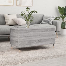 Mesa de centro madera contrachapada gris Sonoma 90x44,5x45 cm de , Mesas de centro - Ref: Foro24-830970, Precio: 68,99 €, Des...