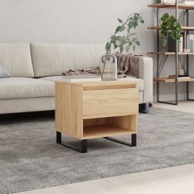 Couchtisch aus Sonoma-Eichenholzwerkstoff, 50 x 46 x 50 cm von , Couchtisch - Ref: Foro24-830930, Preis: 46,60 €, Rabatt: %