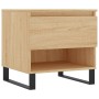 Mesa de centro madera de ingeniería roble Sonoma 50x46x50 cm de , Mesas de centro - Ref: Foro24-830930, Precio: 46,60 €, Desc...