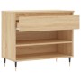 Mueble zapatero madera contrachapada roble Sonoma 70x36x60 cm de , Zapateros y organizadores de calzado - Ref: Foro24-831431,...